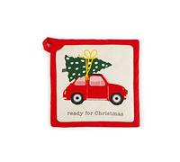 Excelsa Ready for Christmas Manique de Cuisine, 20 x 20 cm, Doublure 100% Coton, Rembourrage en Polyester