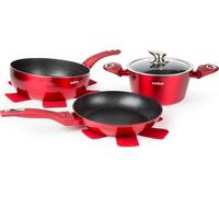 Excelsa Set De 6 Pièces Phoenix Aluminium Rouge
