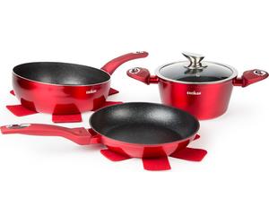 Excelsa Set De 6 Pièces Phoenix Aluminium Rouge