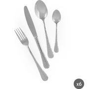 Excelsa set de couverts 24 pièces Drops acier argent