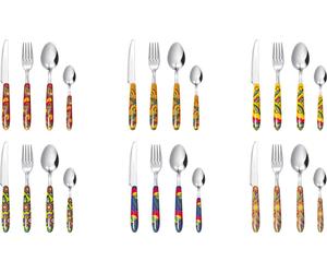 Excelsa Set de couverts Of 24 pièces Gipsy Soul Acier Coloré