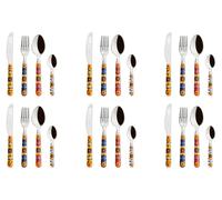 Excelsa Set de couverts Of 24 pièces Trinacria Acier Coloré