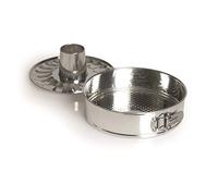 Excelsa Silver Baking Moule à Manqué Démontable 24 cm, acier, argent