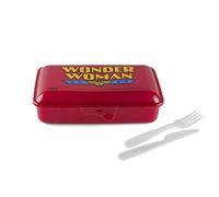 Excelsa Super Héros Boîte déjeuner Lunchbox Wonder Woman, Polypropylène, Rouge, cm 22 x 13
