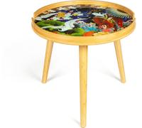 Excelsa Table basse Kimono en bambou et verre 48x48x44 cm multicolore