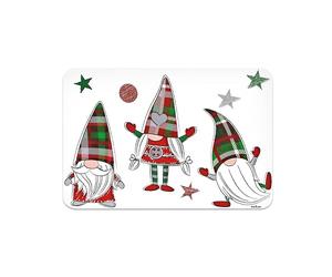 Excelsa Tartan GNOME Lot de 6 Sets de Table américains, 43 x 28,5 cm, Motif de Noël, Plastique PP, réutilisable