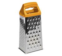 Excelsa Tout Gratte Color Râpe 4 Faces, Acier Inoxydable, Orange, 10 x 8 x 23.5 cm