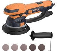Excentrique double fonction 800W – Idéal pour la restauration de la peinture automobile et le ponçage des métaux : commutation entre ponçage grossier et fin | Réglage de la vitesse en 6 étapes (3300-7