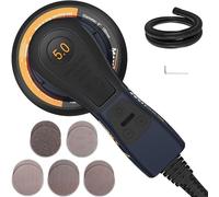 Excentrique sans balais de 5,0 mm, 230V, avec câblage à trois fils - Ponceuse électrique polyvalente avec vitesse variable et 10 disques abrasifs - Fonctionnement filaire