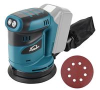 Excentriqueuse de 125 mm, sans balais, 6 vitesses, compatible avec Makita 18 V