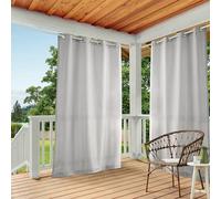 Exclusive Home Curtains Town & Country Basics GT Cabana Paire de Rideaux occultants à œillets Gris Nuage 54 x 144 cm