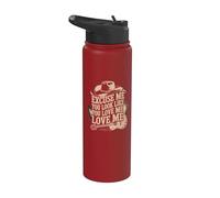 Excusez-moi, j'ai l'air de m'aimer Cowboy Meme Stainless Steel Insulated Water Bottle