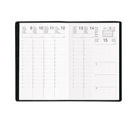 Agenda Semainier Exdi 9x13cm Noir G