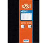 Exdi - Agenda Semainier Economique Spiralés Mercure Noir 2027 - 21 x 27 cm