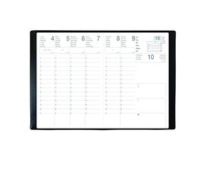 Exdi - Agenda Semainier Saturne Noir - Format 21 x 29,7 cm - Année 2027