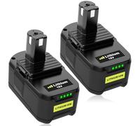 Exemoro P108 Batterie 18V 5.5Ah pour Ryobi Batterie 18V RB18L50 RB18L40 RB18L25 RB18L15 P108 P107 P105 P104 Batterie pour Ryobi avec LED