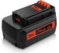 Exemoro pour Black Decker 36V 2.5Ah Batterie de Rechange 2500mAh Batterie BL2018 LBXR20 LBXR20-OPE LB20 LBX20 BL2018-XJ 194205-3 194309-1 194204-5 196399-0 196673-6 LXT-400 (36V 2.5Ah Rouge)