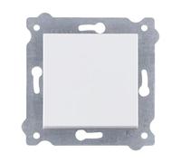 EXEN - Simple Interrupteur va et Vient 1 Voie - Blanc - Simple Interrupteur Encastrable 10A 250V - All-in-One Compatible avec les Séries KARELL/ODAK/COMFORT - 209/01E