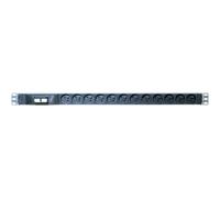 exertis Connect - Luminous switch - unité de distribution secteur (rack-montable) - avec disjoncteur - entrée : power CEE 7/7 - connecteurs de sortie : 12 (CEE 7/5) - 17U - 19" - 2.3 m cordon -...