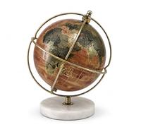 EXERZ 13cm Globe en Anglais décoratif (base marbel)