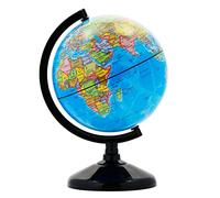 Exerz 14cm Globe Terrestre - Carte en Français - Globe politique éducatif - Décoration/Géographie - Diamètre 14cm