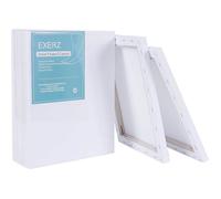 EXERZ 24x30cm Toiles pré-étirées 5 pièces - 1 7cm épaisseur Toiles à Peindre Encadrées/ 280GSM/ 100% 24 x 30 cm - 5 piezas TOILE