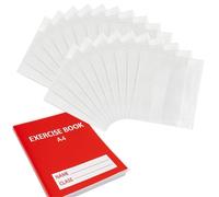 Exerz Couvertures de livre A4, mat, PVC, réglables, pour cahiers | Pliable pour s'adapter aux vestes, aide à l'entraînement, à protéger les travaux de cours, les projets Schook