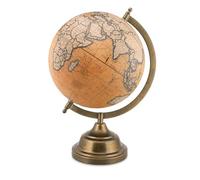 EXERZ Globe antique de 20 cm avec base en métal, globe décoratif artisanal SI-7047 (20 cm)
