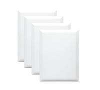 EXERZ Lot de 4 toiles à bords biseautés 30 x 40 cm avec cadre en coton | Surface en coton de style galerie profonde - Support de peinture acrylique à l'huile pour artistes et étudiants - Ensemble