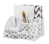 EXERZ organiseur de bureau métal maille Tidy pot 7 compartiments tiroir