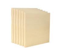 Exerz Panneaux de peinture en bois 15,2x15,2 cm - Lot de 6 - Panneaux carrés en bois pour peinture acrylique, à l'huile et sur supports mixtes - Panneaux de bricolage lisses pour artistes, enfants et