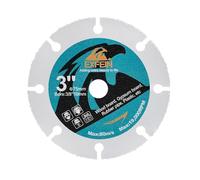 EXFEIN Disque à découper le bois en carbure 75mm pour meuleuse d'angle Disque à découper le bois, le bois avec clous, le stratifié, le tuyau en caoutchouc, le plastique, le plâtre