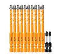 EXFEIN Set de Foret Sec - 12 Pièces 6mm Foret Excentrique Dentelé avec Changement Rapide Tige Hexagonale pour Bois Plastique Maçonnerie Céramique Béton Marbre