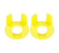 EXHUMKY 2 pièces Cache du Bouton d'Urgence, Bouton d'Arrêt d'Urgence avec Dispositif de Sécurité, Plastique Jaune, Facile à Installer, pour Interrupteur en Milieu Industriel