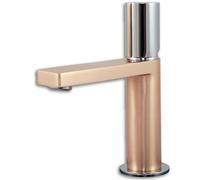 Exil mitigeur lavabo bas or rose et chromé Essebagno
