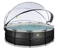 Piscine EXIT TOYS 488x122cm + Dôme-BLACK LEATHER (Noire)