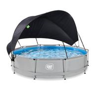 EXIT Soft Grey Piscine Tubulaire ø360 - Piscine Hors Sol - Gris