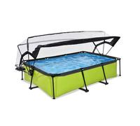 EXIT TOYS Piscine Stone avec dôme - Rectangulaire 300x200x65 cm