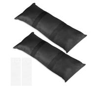 EXLECO 2pcs Sacs de Sable pour Lester, Jusqu'à 22kg, avec Sac Transparent | Sac Lestage Parasol Remplissables, Poids de Lestage 600D Oxford Sandbag avec Poignée pour Parasol, Tentes, Meubles de Jardin