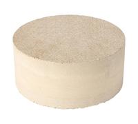 EXLECO Bouchon de cheminée en vermiculite Ø 110 x 50 mm | Couvercle de cheminée en vermiculite - Pierres réfractaires rondes - Plaque ignifuge - Accessoire de cheminée