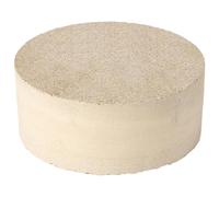 EXLECO Bouchon de cheminée en vermiculite Ø 120 x 50 mm | Couvercle de cheminée en vermiculite - Pierres réfractaires rondes - Plaque ignifuge - Accessoire de cheminée