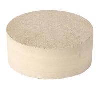 EXLECO Bouchon de cheminée en vermiculite Ø 140 x 50 mm | Couvercle de cheminée en vermiculite - Pierres réfractaires rondes - Plaque ignifuge - Accessoire de cheminée