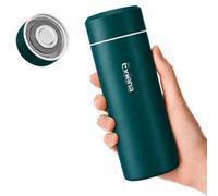 Exllena Mini bouteille isotherme de 300 ml avec couvercle en acier inoxydable, petite gourde sous vide à double paroi - Ultra compacte, 100 % anti-fuite, maintien de la température de 8 à 12 heures