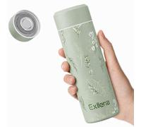 Exllena Mini bouteille isotherme de 300 ml avec couvercle en acier inoxydable, petite gourde sous vide à double paroi - Ultra compacte, 100 % anti-fuite, maintien de la température de 8 à 12 heures