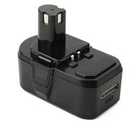 Exmate 18V 5Ah Batterie pour Ryobi One + RB18L50 RB18L40 RB18L25 BPL-1815 BPL-1820G BPL18151 BPL1820 P102 P103 P104 P106 P107 P107 P108, Batterie au Lithium ION