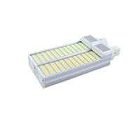 EXMOCIS 2 pièces G23 G24 E27 5W 7W 9W 11W 13W 15W 85V-265V/AC lampe à prise horizontale SMD5050 Bombillas LED PL ampoule de maïs spot lumière CE RoHS,Blanc froid G23,13W