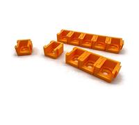 Exoda 10x support compatible avec Wago 221-412 kit adaptateurs | Adaptateur de fixation set, 10 supports, compatible avec les bornes 221-412, sections maximales 4 mm², combinaison 3 pôl