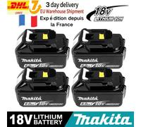 Expédition de France original 6ah Makita bl1860 6ah batterie outil électrique Li - ion remplacement lxt bl1850 bl1840 pour tournevis 18V avec batterie BMS 18V 1 PCS 6.0Ah