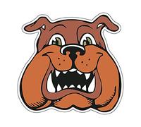 Expelia Autocollant en PVC pour chien Bulldog anglais 14 pour voiture, moto, camping-car, PC