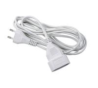 EXPERT LINE - 488051 - Rallonge Électrique 10 m Sans Terre - Prolongateur 230V 6A - Câble Souple 2 x 0,75 mm² - Usage Intérieur - Blanc - Appareils Faible Puissance